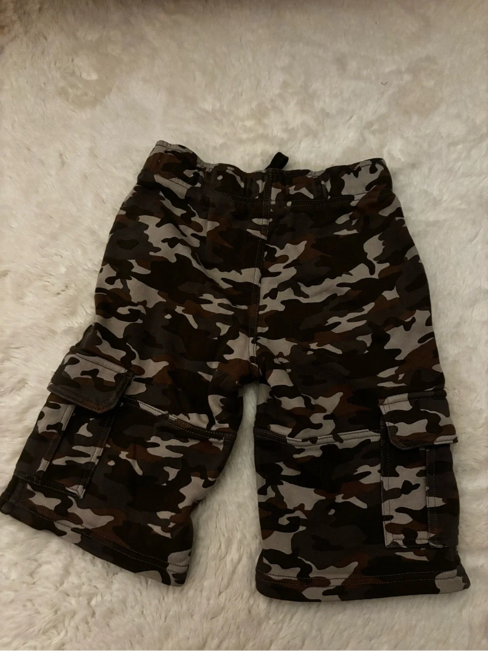 Gymboree Boys Camo Cargo Shorts - Brown & Green